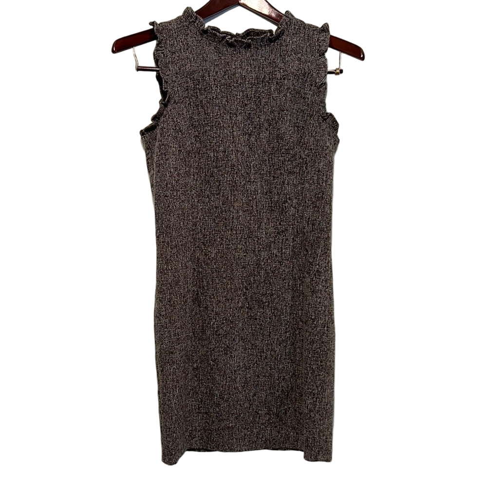 LOFT Gray Mock Neck Sleeveless Bodycon Dress 2P